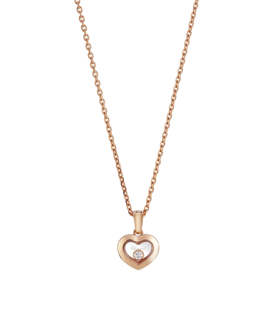Rose Gold And Diamond Happy Diamonds Icons Pendant