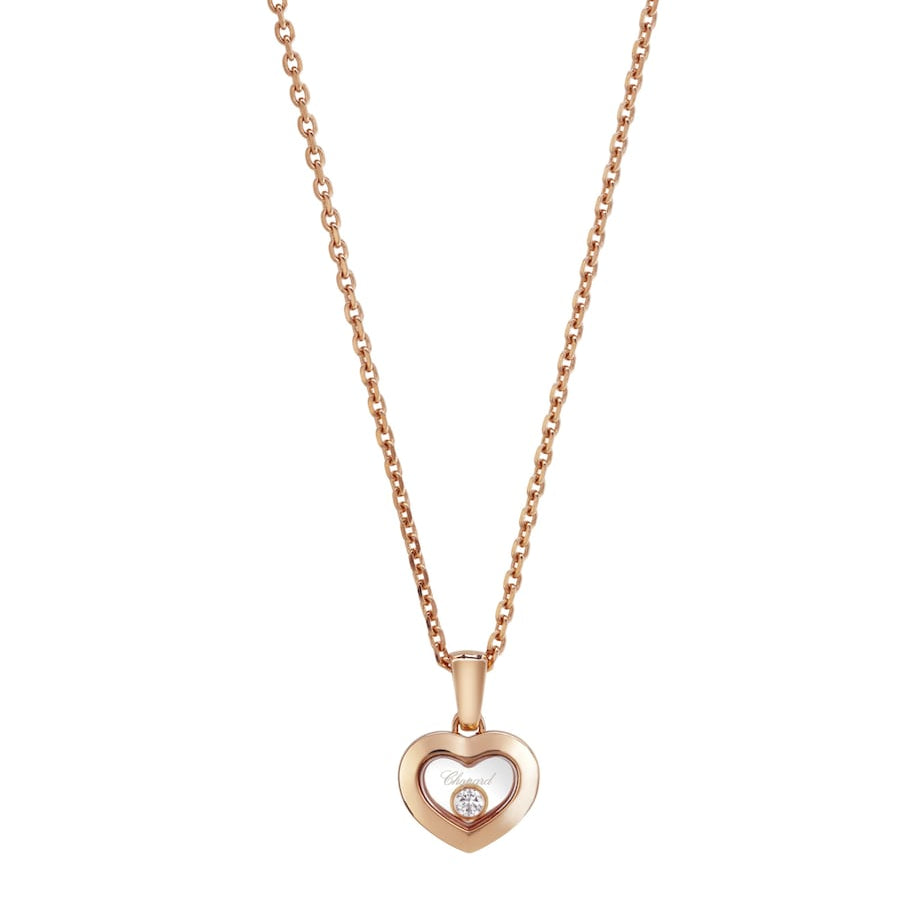 Rose Gold And Diamond Happy Diamonds Icons Pendant