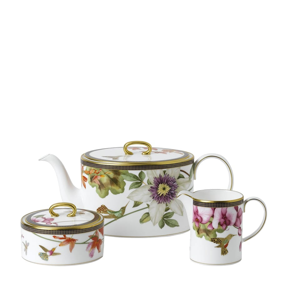 Wedgwood 3-Piece Hummingbird Tea Set