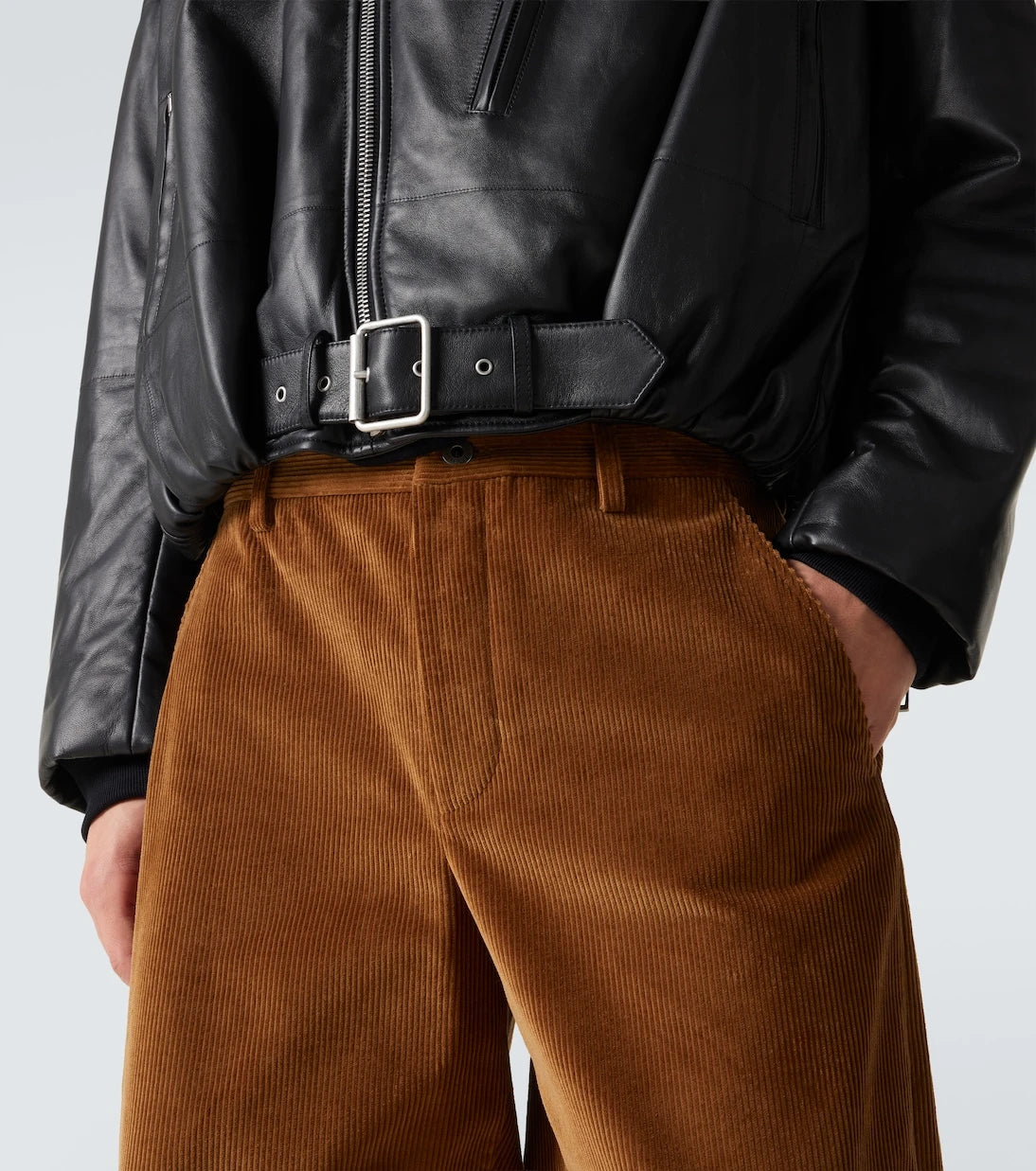 Loewe - Balloon leather biker jacket