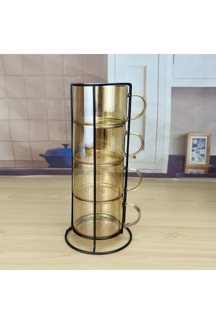 Standlı Bardak Seti Affek Design Peter Honey 350 ml (4 parça)