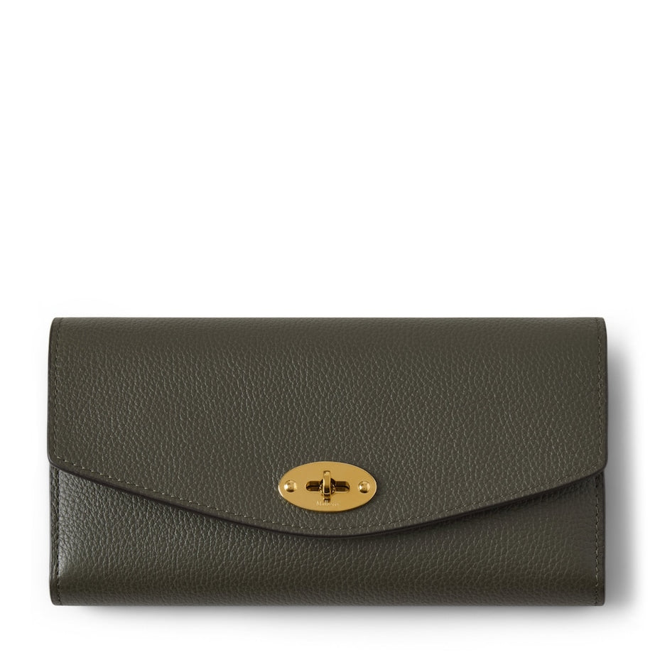 Mulberry GREEN Leather Darley Wallet