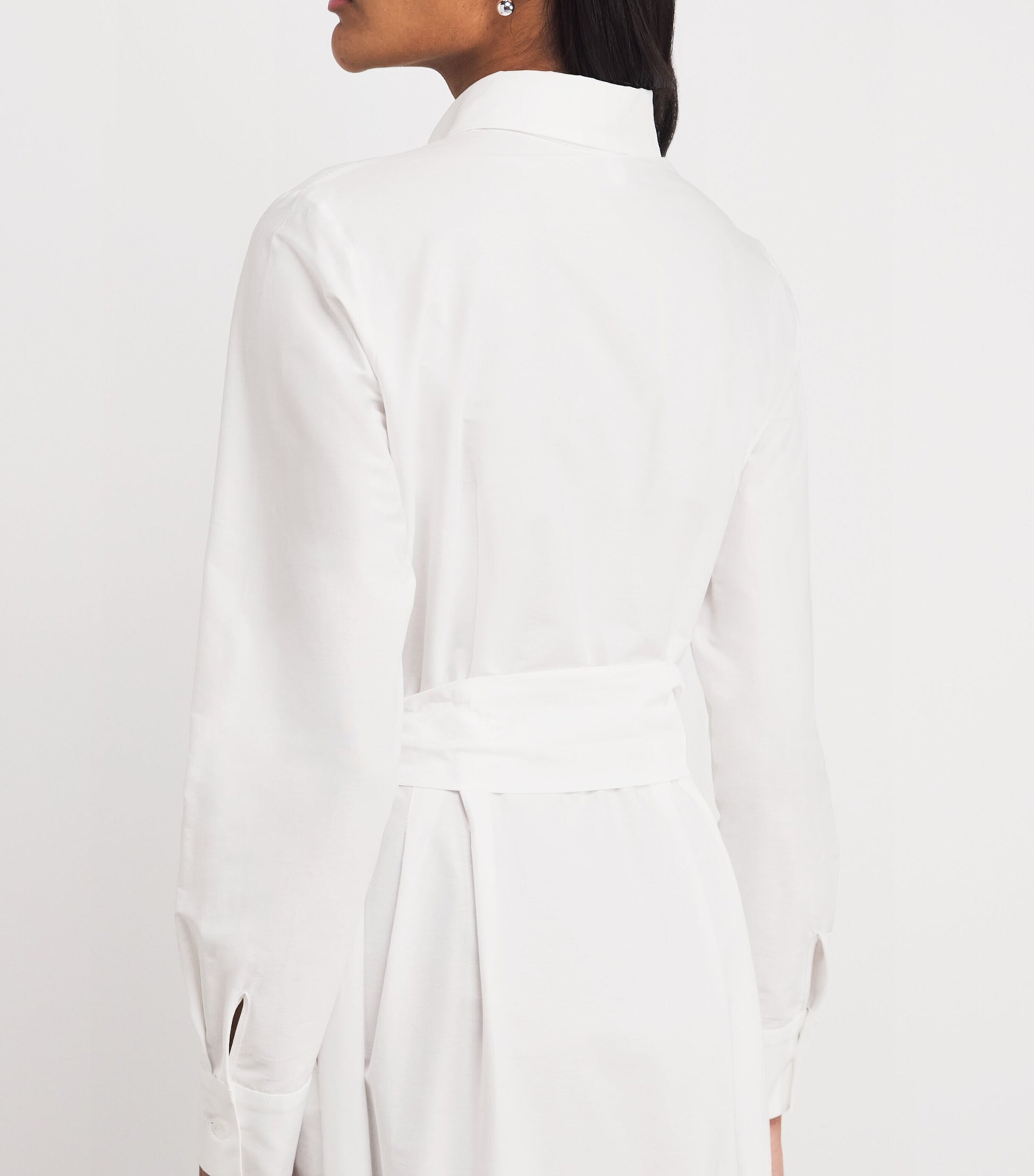 Eleventy White Stretch-Cotton Embroidered Maxi Dress