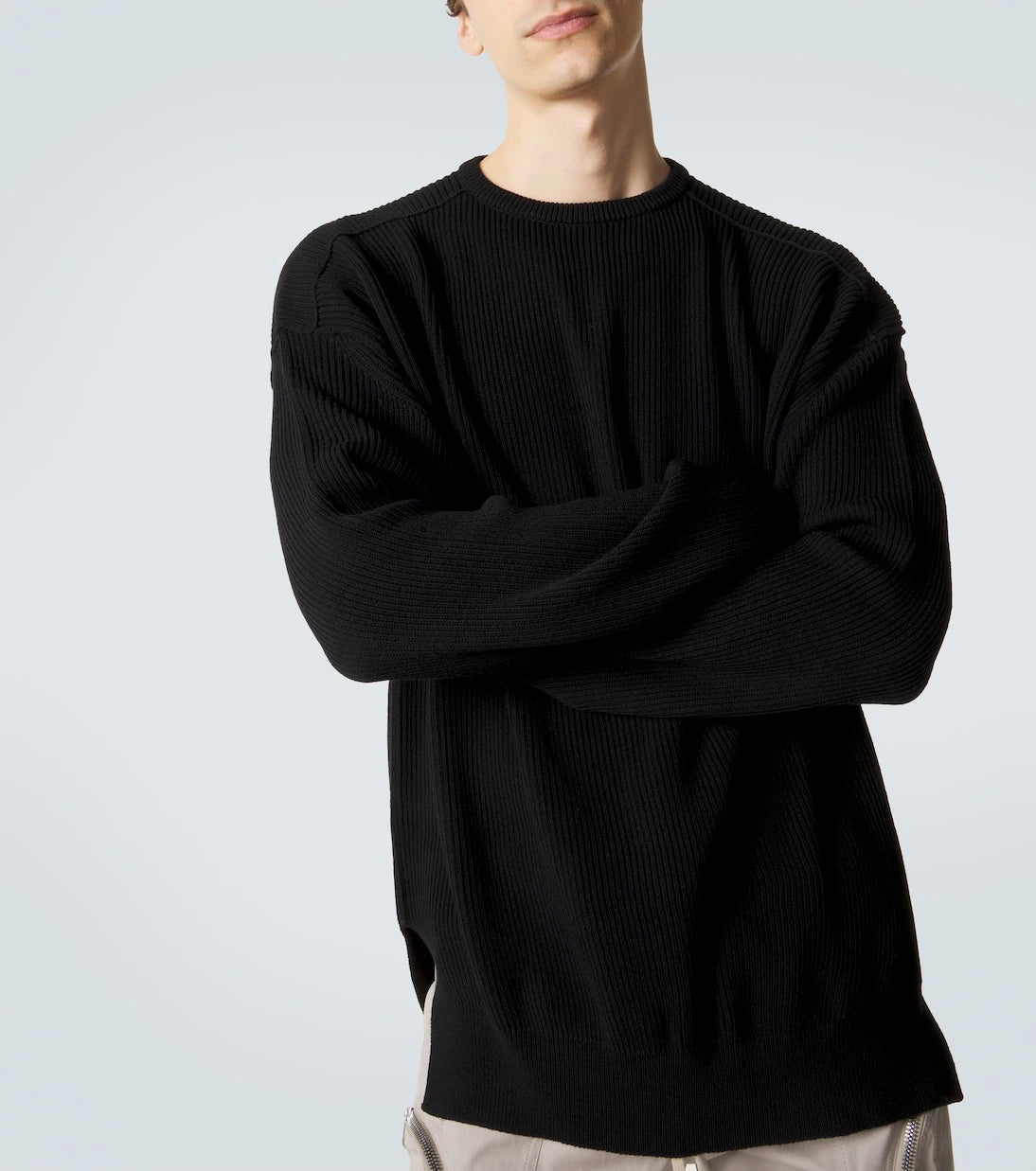 Rick Owens - Jumbo LS virgin wool sweater