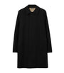 Burberry Black Cotton Camden Heritage Mid-Length Car Coat