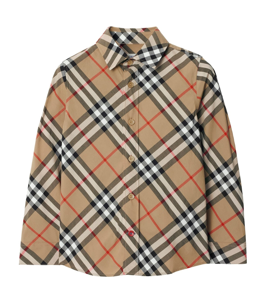 Burberry Kids Cotton Check Button-Up Shirt (3-12 Years)