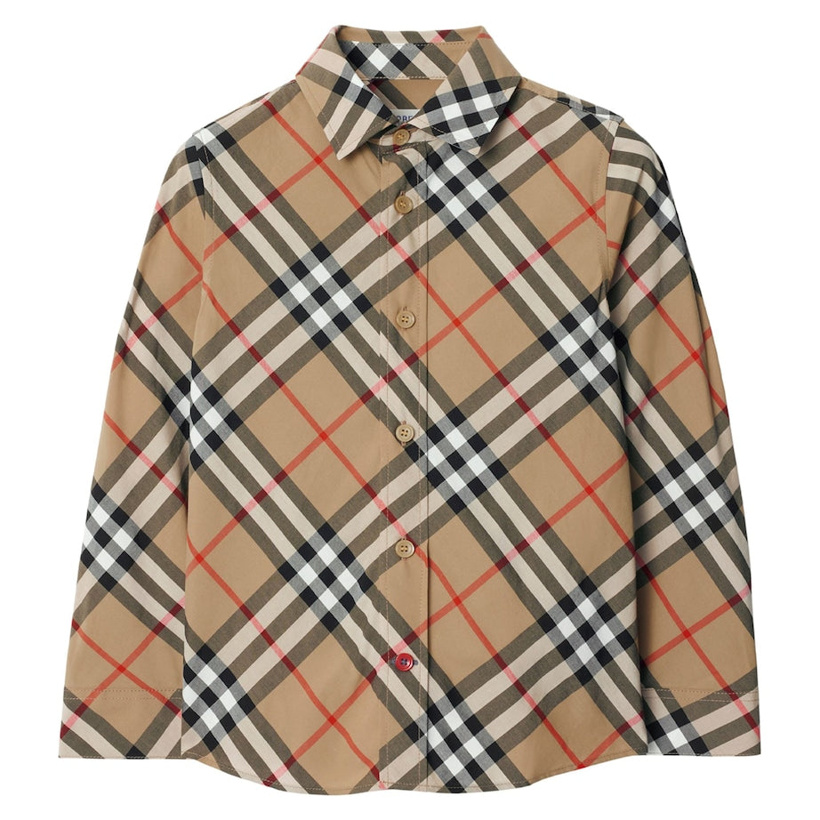 Burberry Kids Cotton Check Button-Up Shirt (3-12 Years)