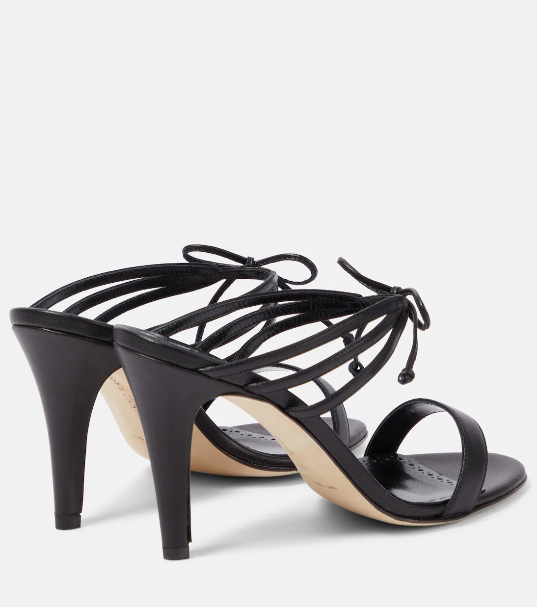 Manolo Blahnik - Bomasan 90 leather mules