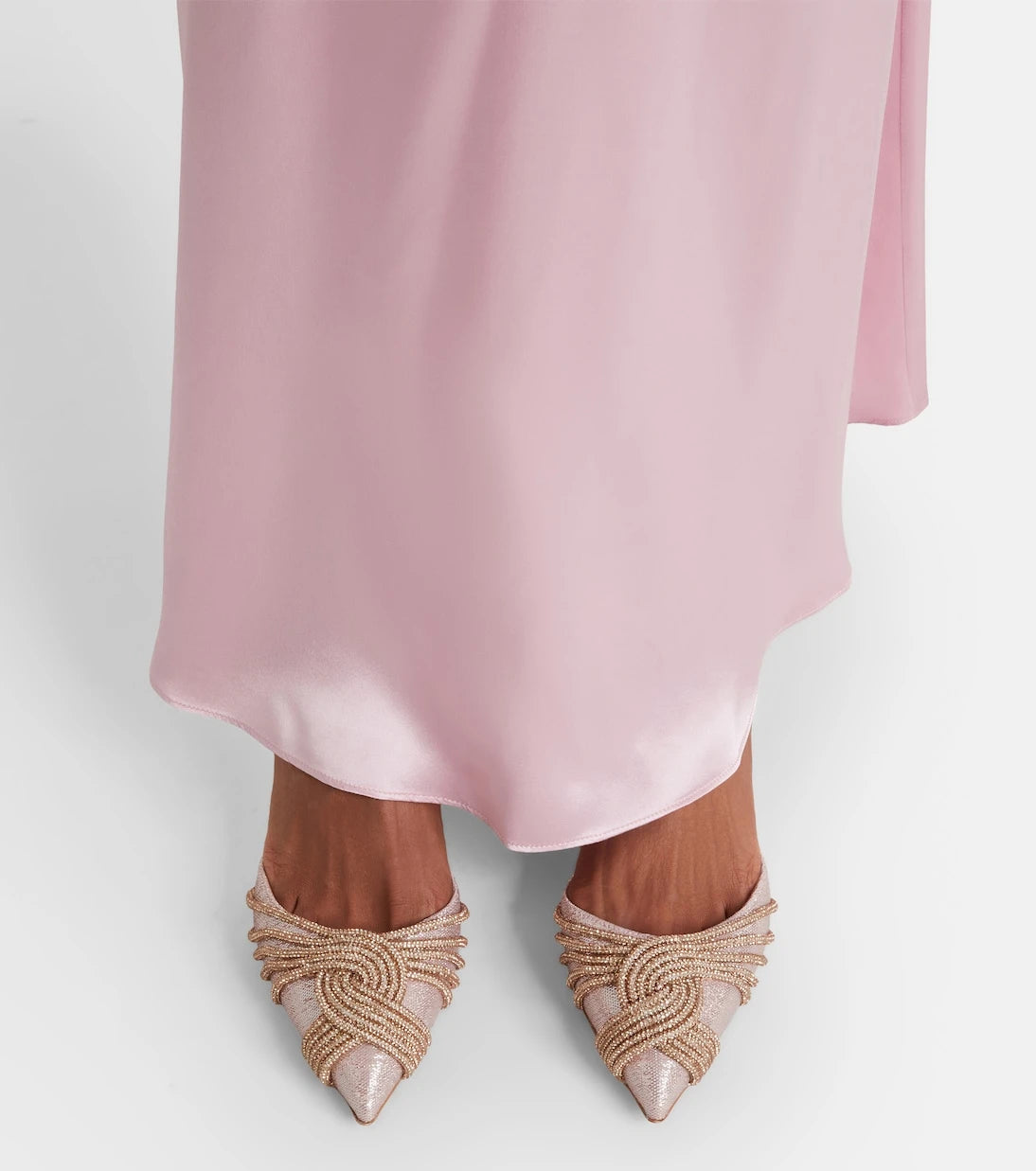 Aquazzura - Gatsby 50 embellished slingback pumps