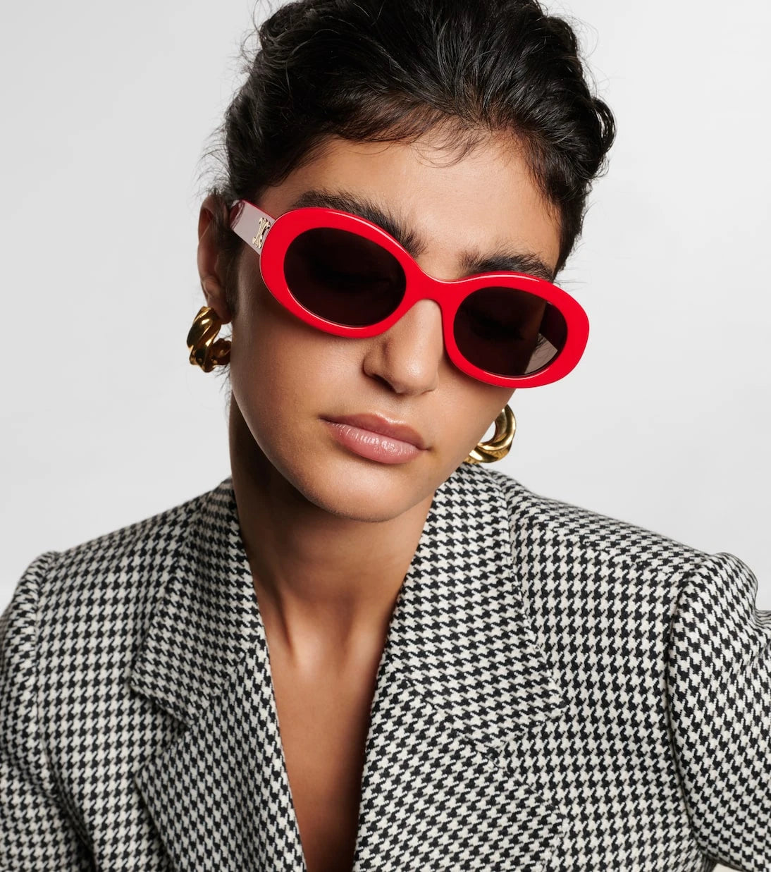 Celine Eyewear - Triomphe oval sunglasses
