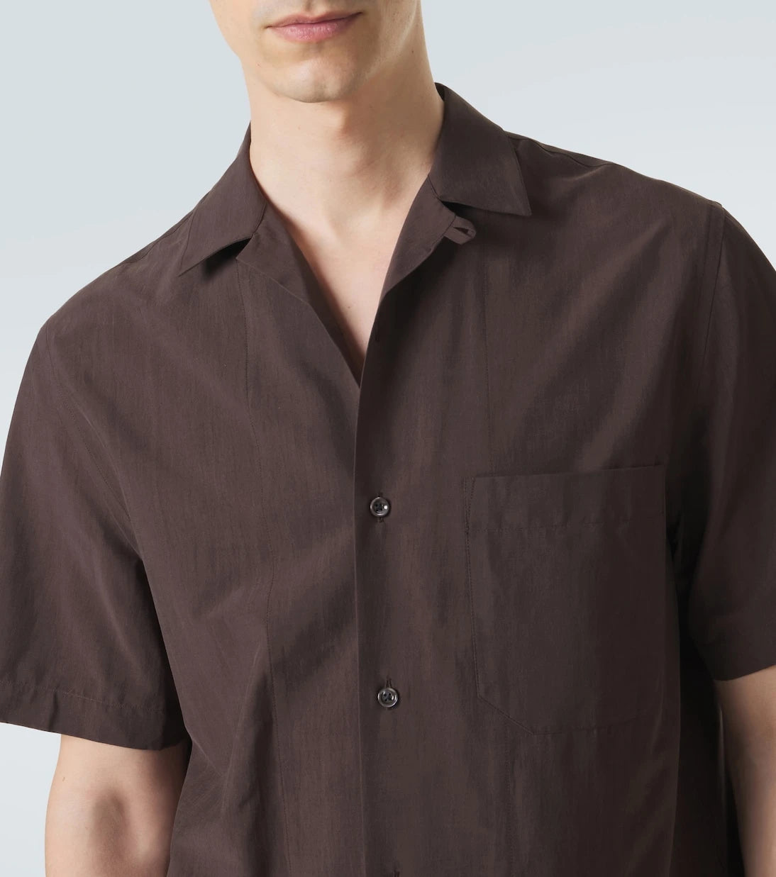 Umit Benan - Havana silk-blend bowling shirt