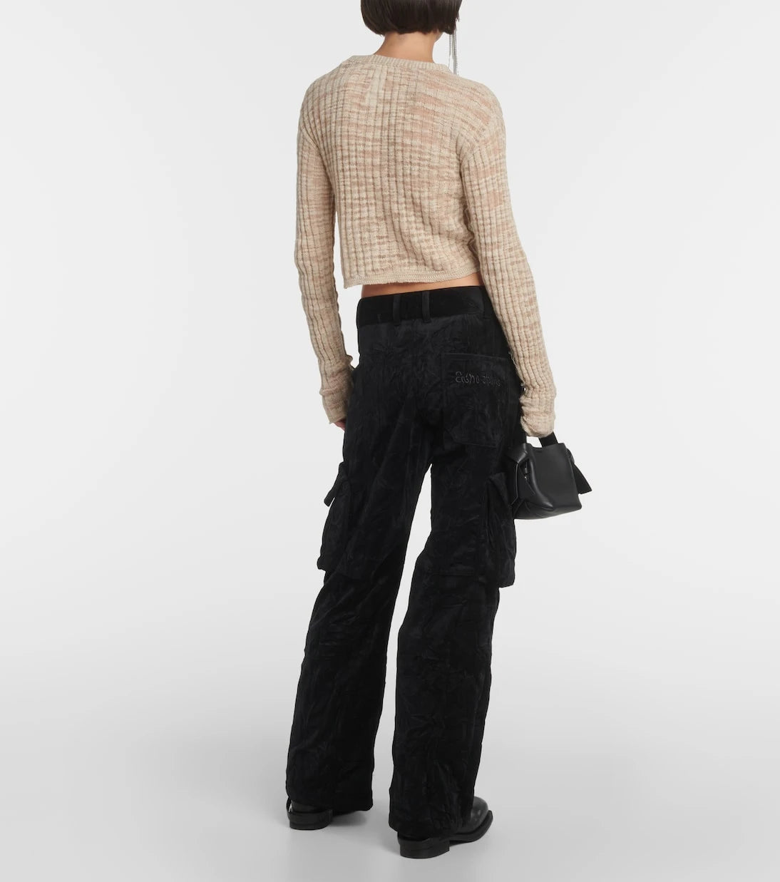 Acne Studios - Mid-rise velvet cargo pants