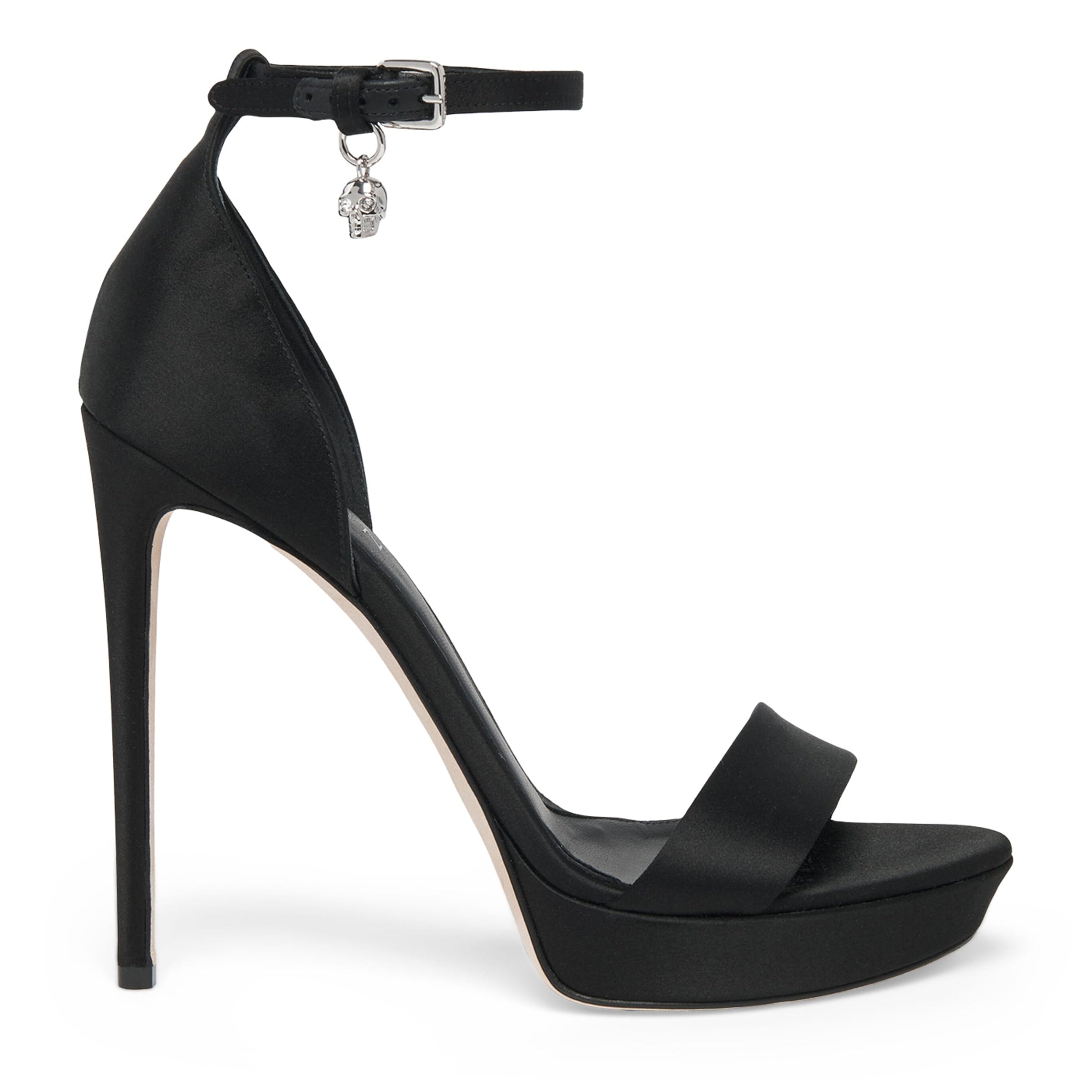 Satin Jewel Heeled Sandals 125