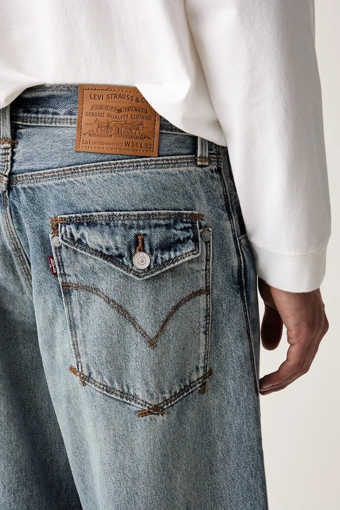 Levi's erkek baggy geniş paça kot pantolon TWISTED BAGGY WIDE LEG