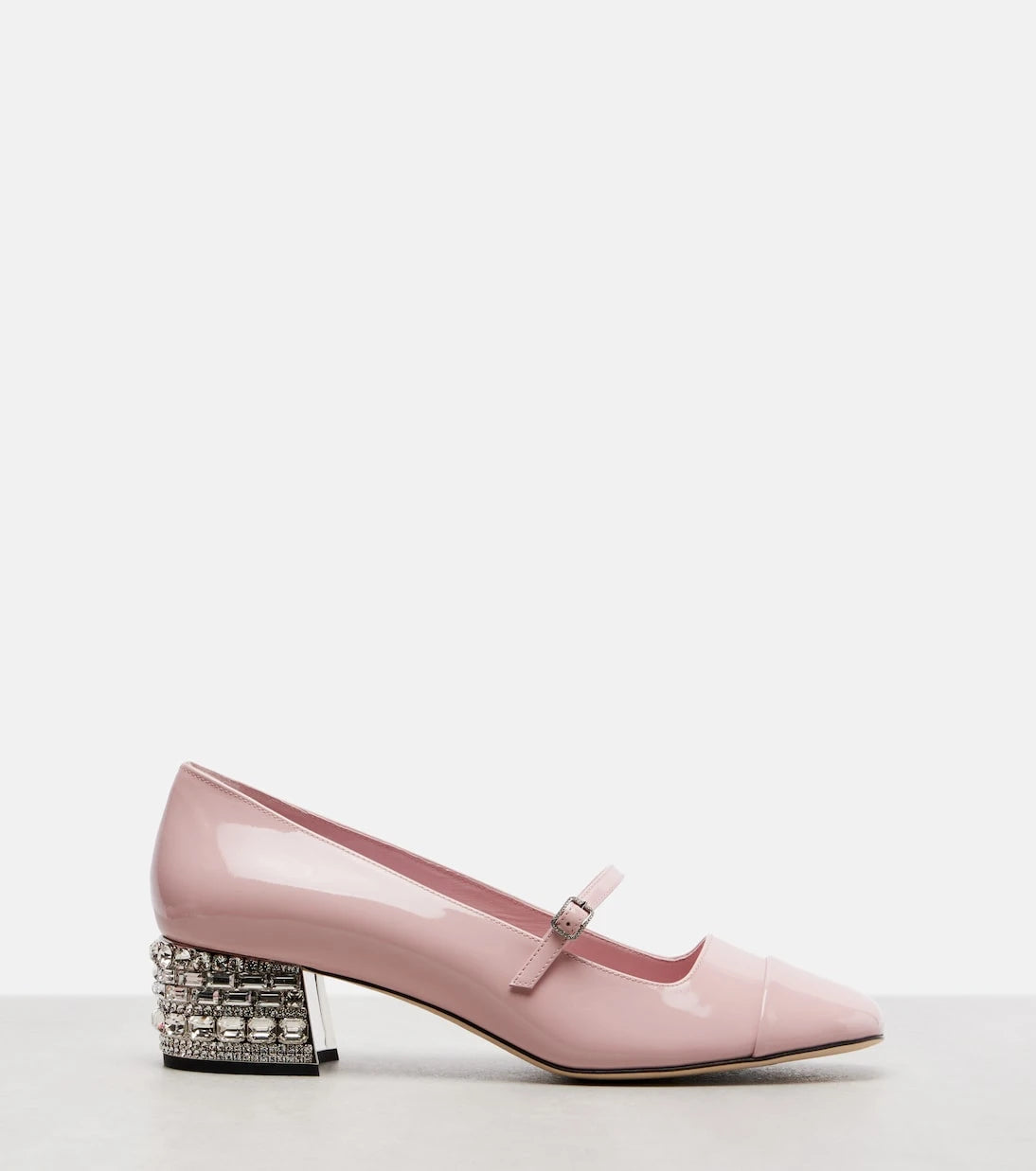 Jimmy Choo - Elisa 45 embellished patent leather pumps