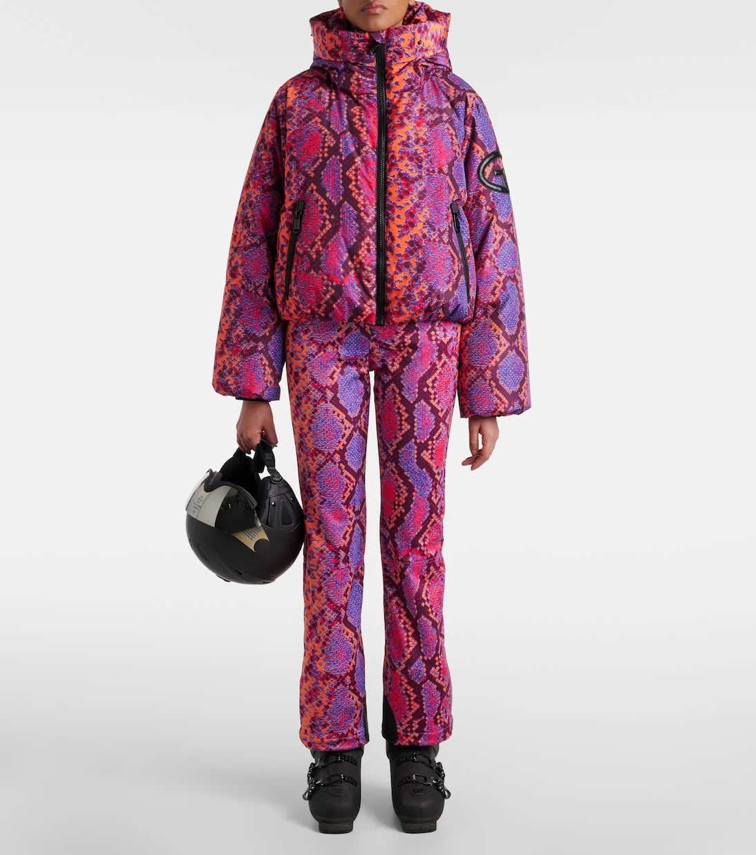 Goldbergh - Elena snake-effect ski salopettes