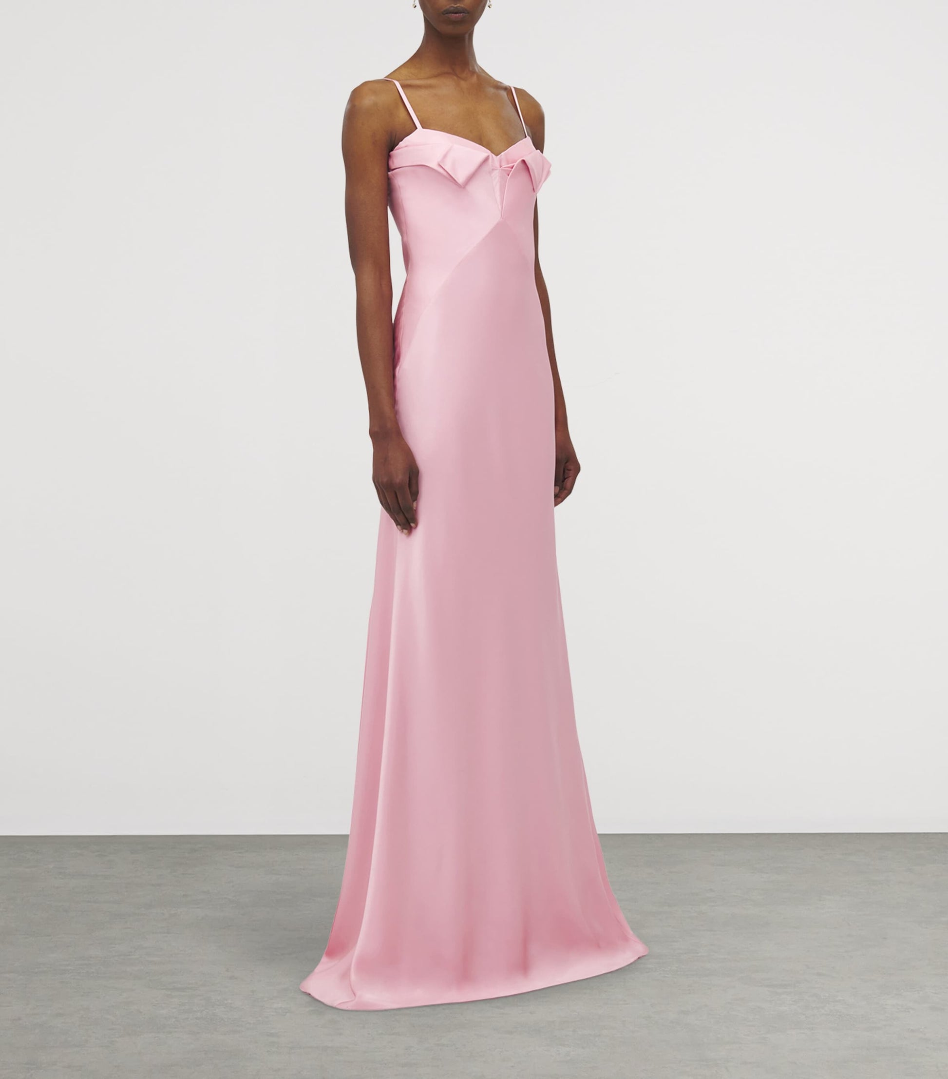 McQueen Purple Silk Maxi Dress