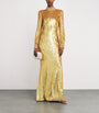Gold Sequin Embellished Opium Gown