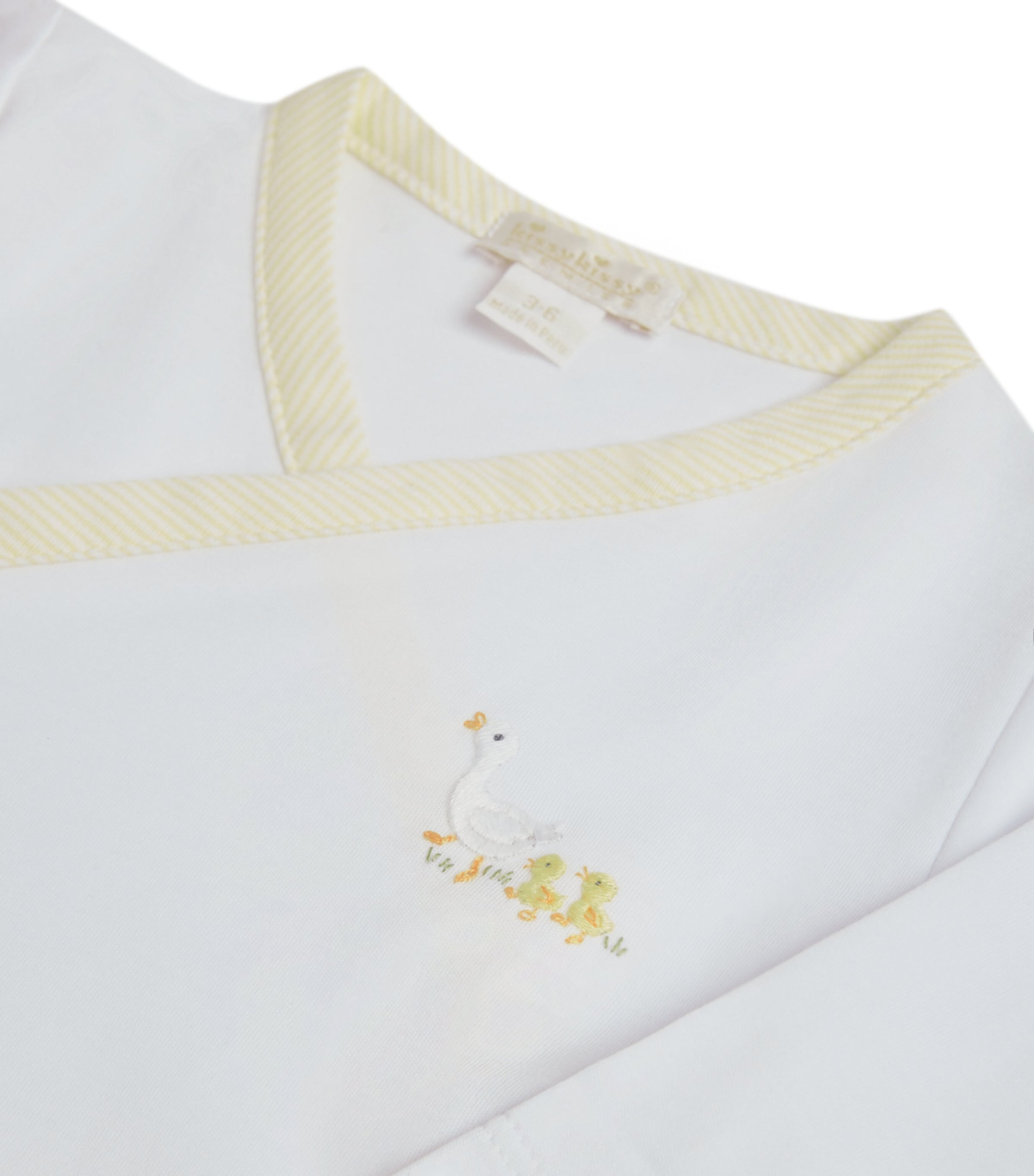 Pima Cotton Duckling Top and Footed Trousers Set (Newborn-6 Months)