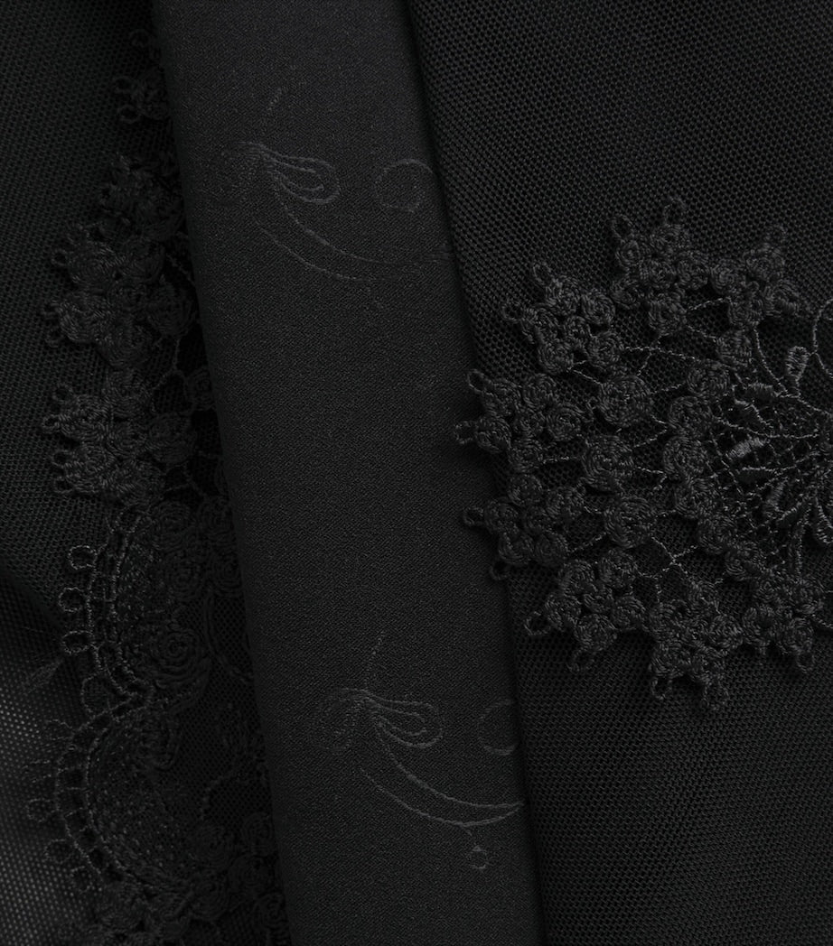 Simone Perele Black Embroidered Wish Shorty Briefs