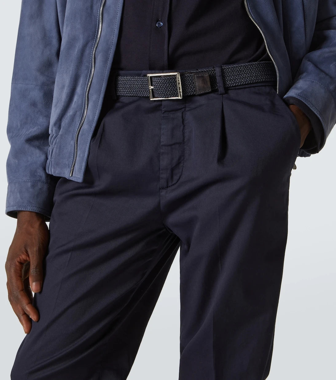 Berluti - Leather-trimmed belt