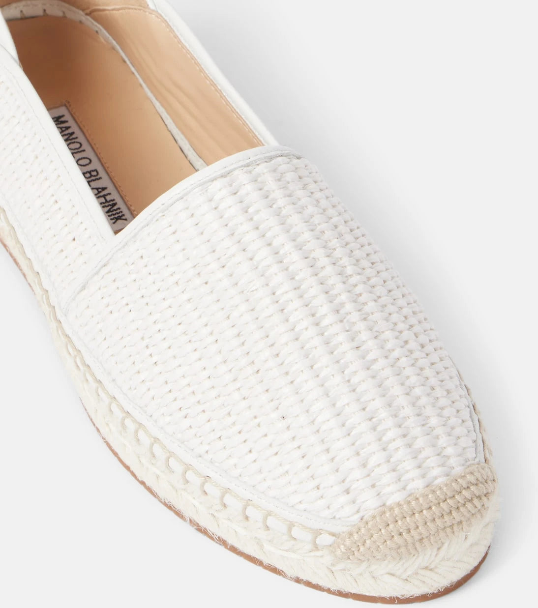 Manolo Blahnik - Espadra raffia espadrilles