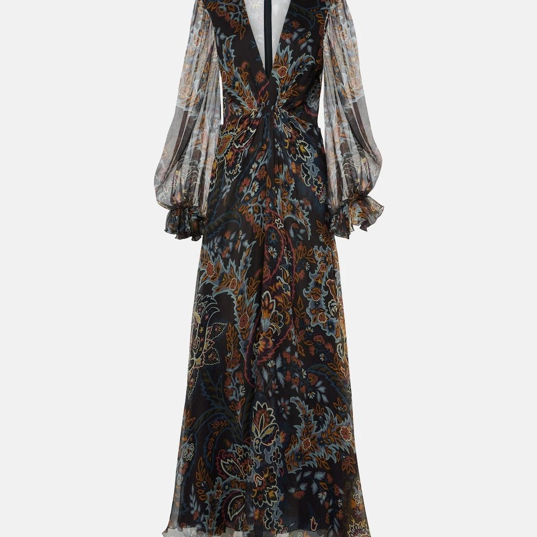 Etro - Printed silk gown