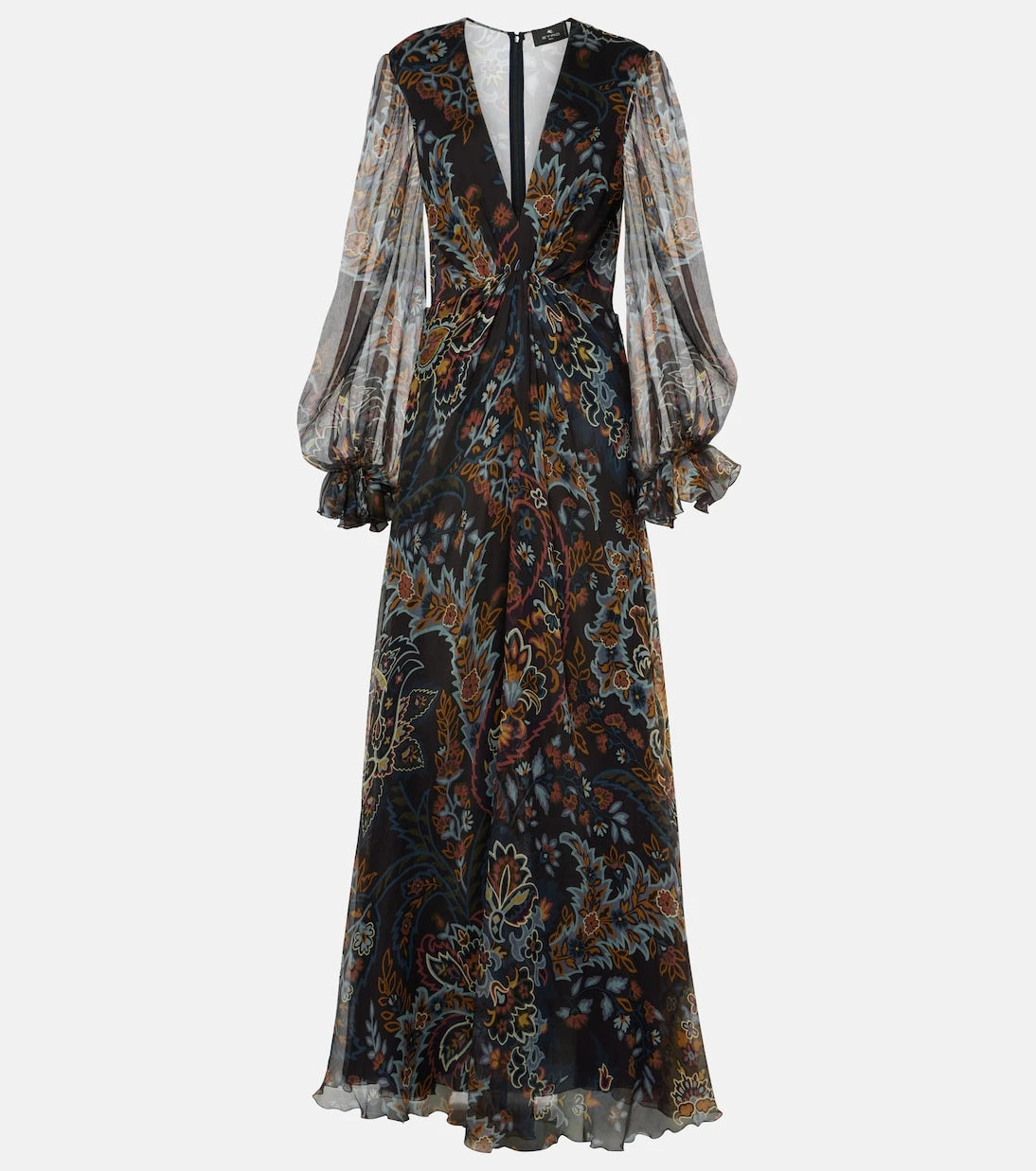 Etro - Printed silk gown