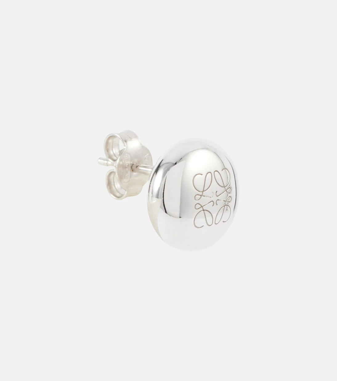 Loewe - Anagram Pebble sterling silver stud earrings