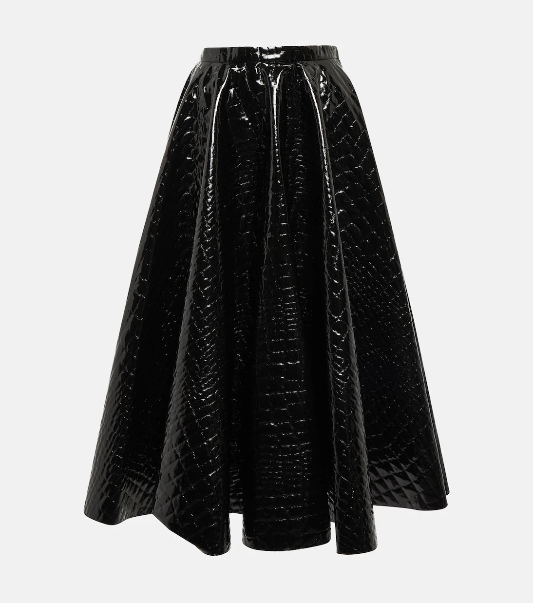 Alaïa - تنورة ميدي بنقشة جلد التمساح