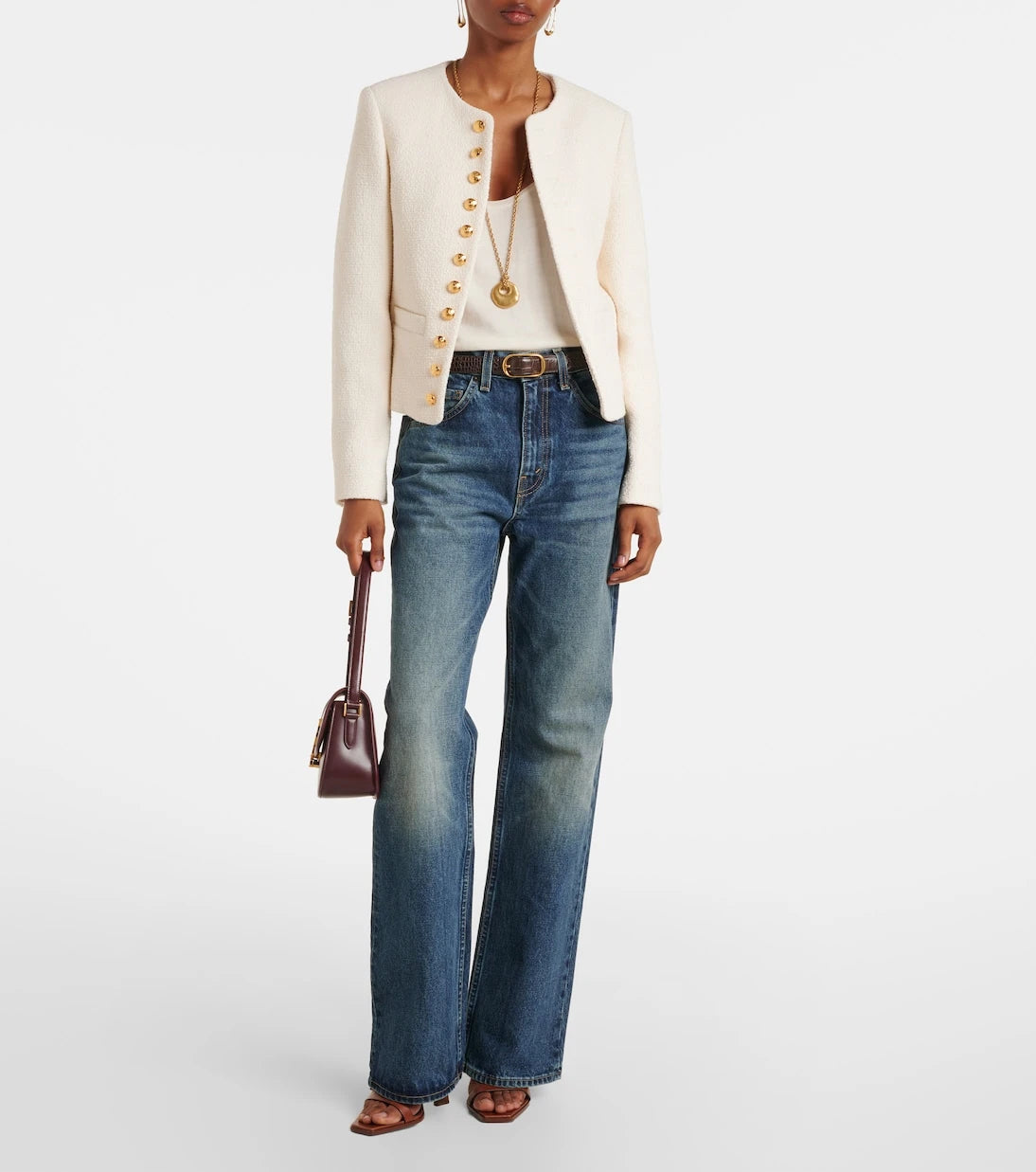 Nili Lotan - Patti cotton-blend bouclé jacket