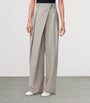 LOEWE Beige Wool Wrap Wide-Leg Trousers