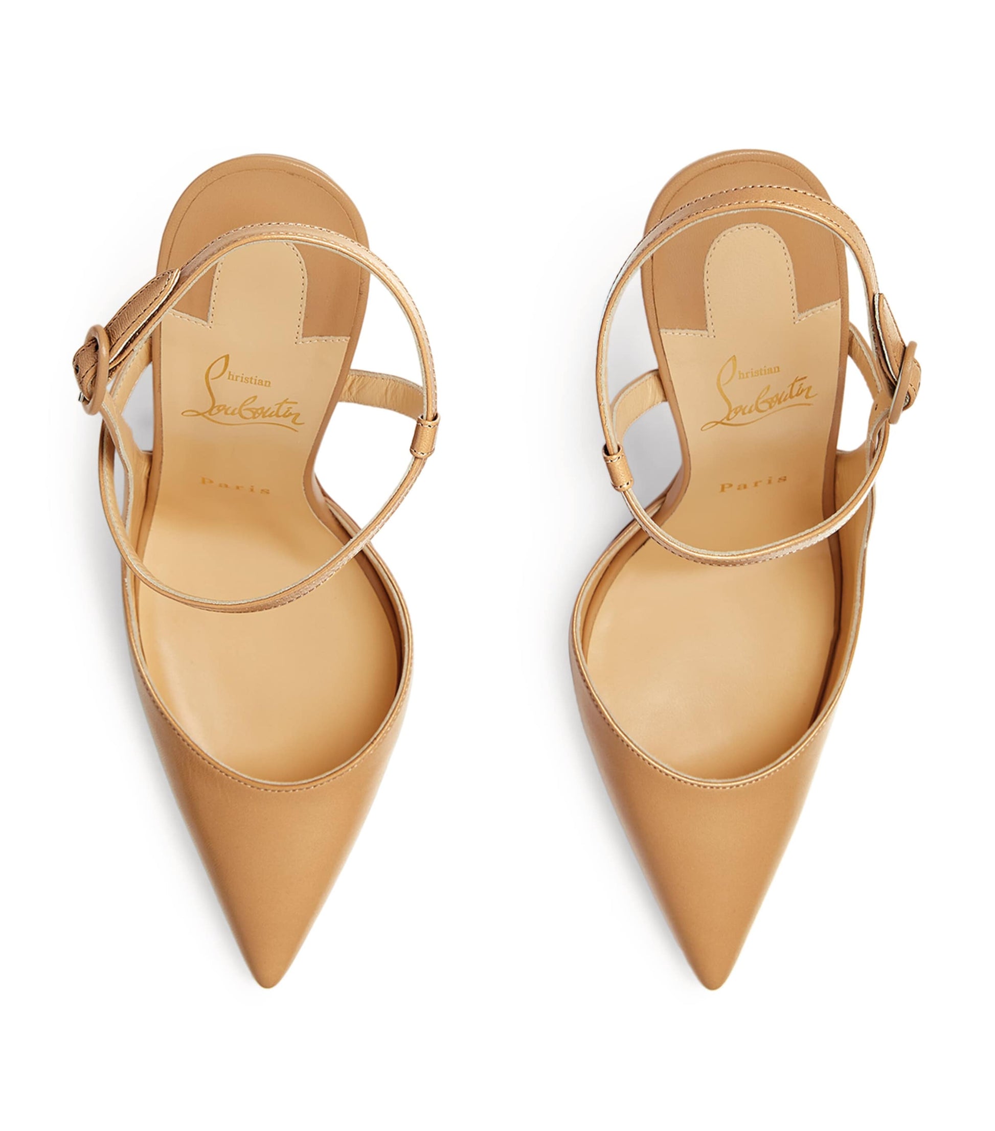 Christian Louboutin Red Jenlove Leather Pumps 100