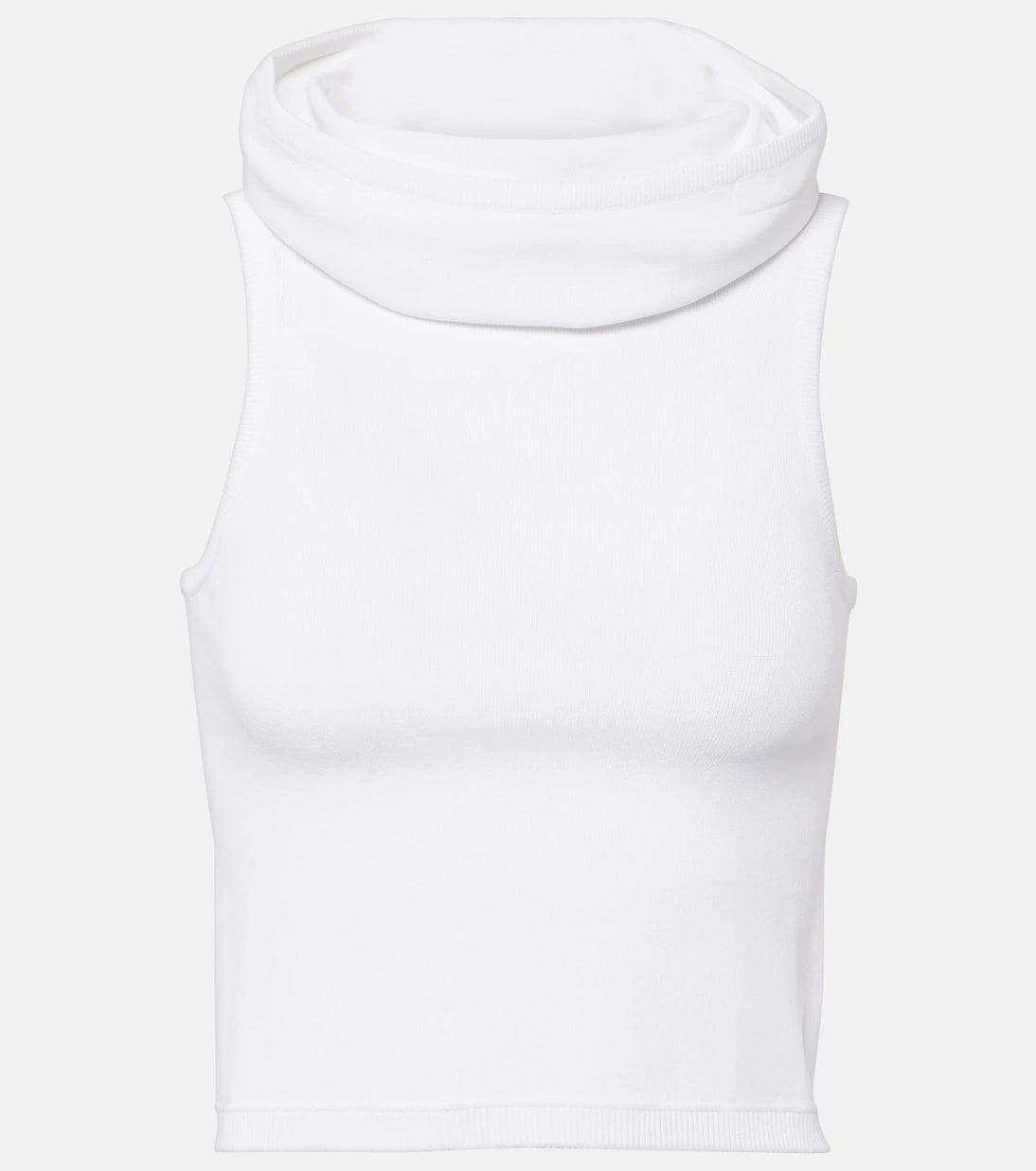 Alaïa - توب قصير بغطاء رأس