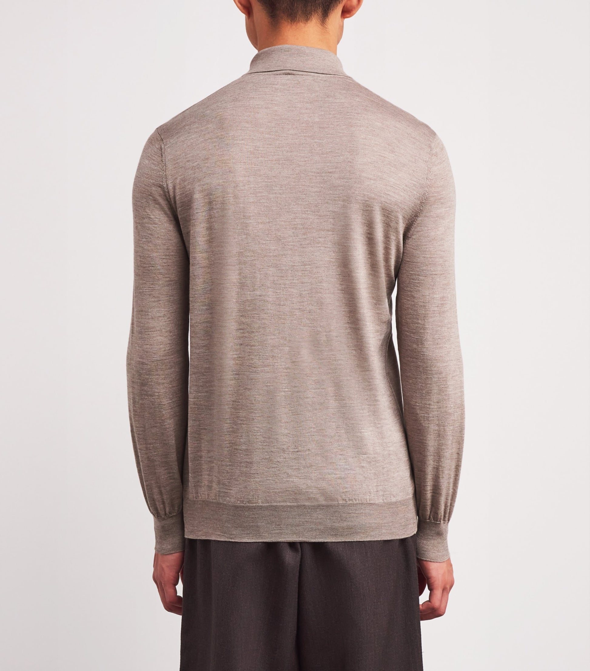 Silk-Cotton-Cashmere Polo Shirt