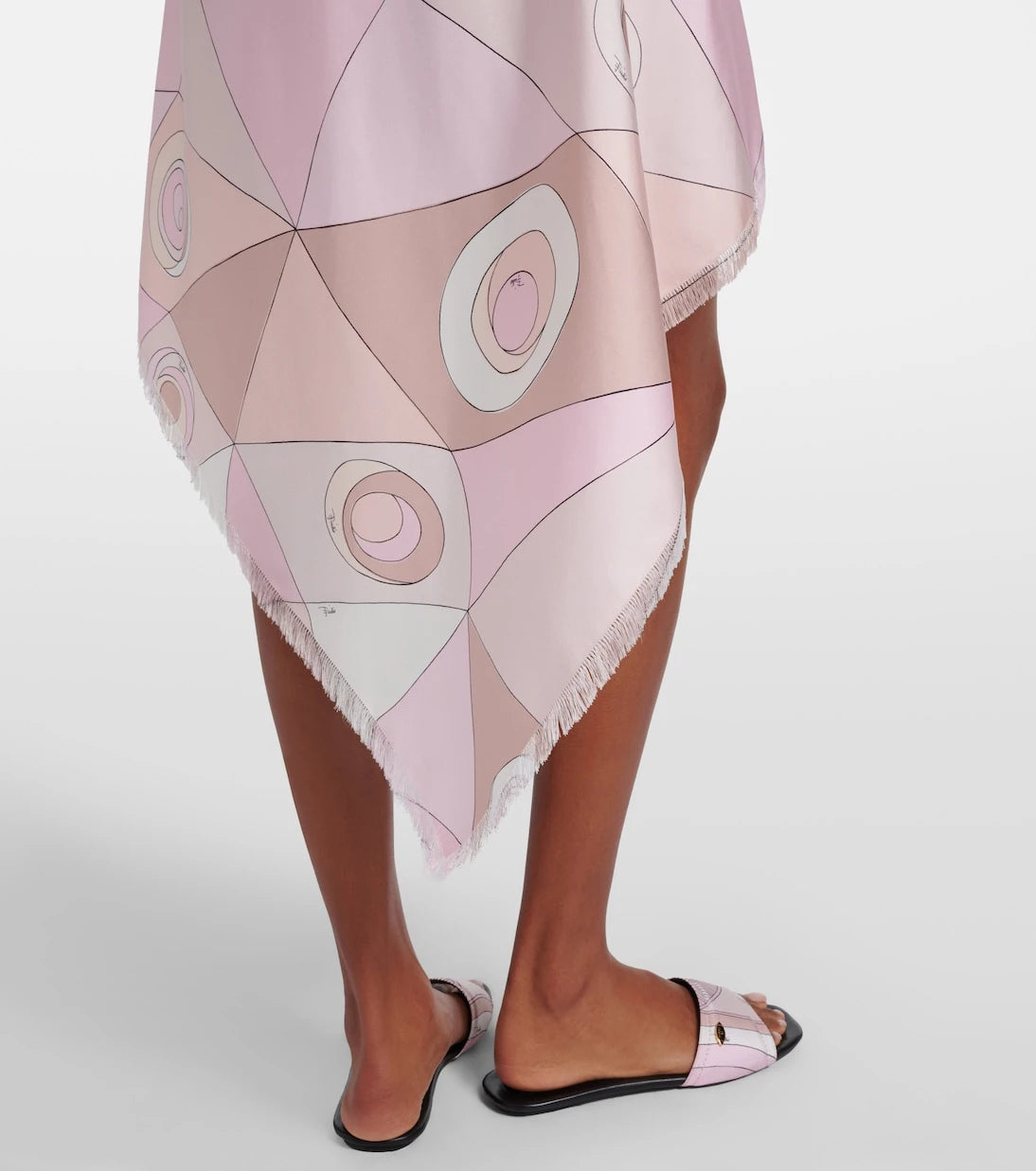 Pucci - Occhi silk twill midi skirt