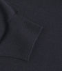 Lardini Navy Virgin Wool Crew-Neck Sweater