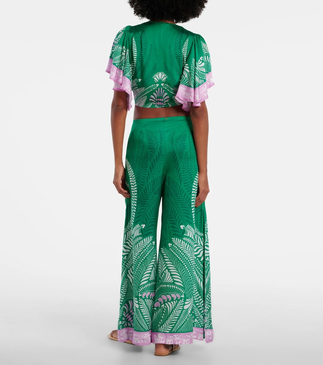 Poupette St Barth - Clea printed wide-leg pants