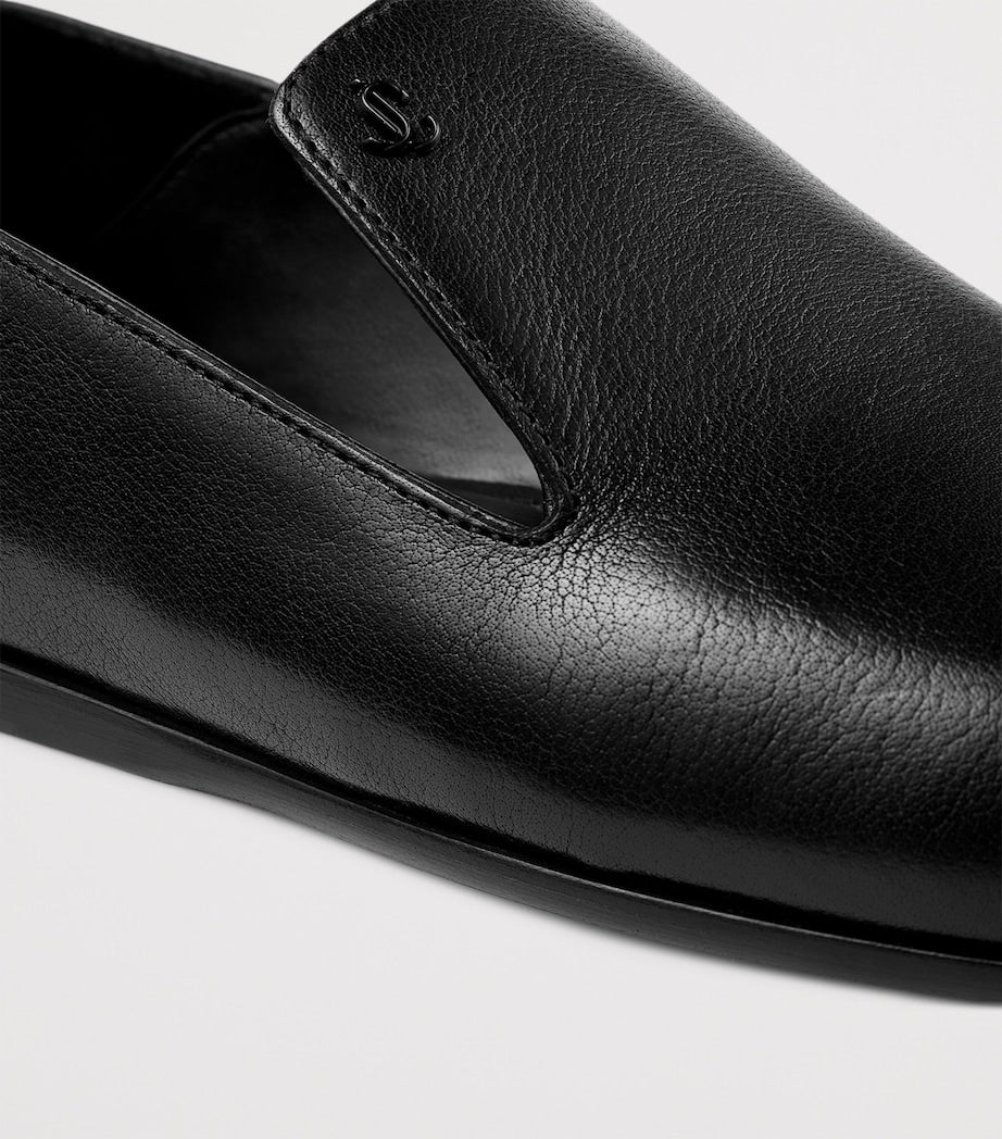 Eliot Calfskin Slippers BLACK