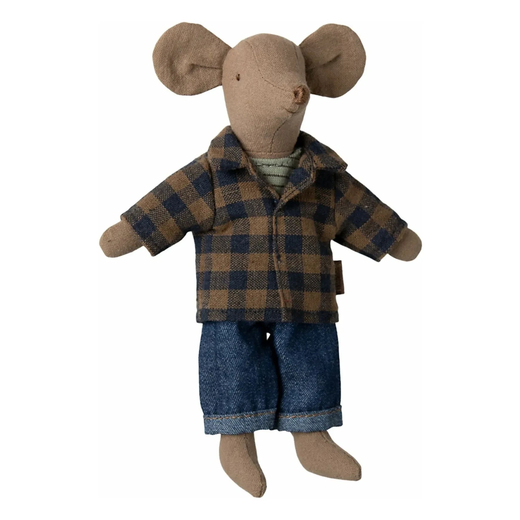 Maileg - Daddy Mouse and his plaid shirt