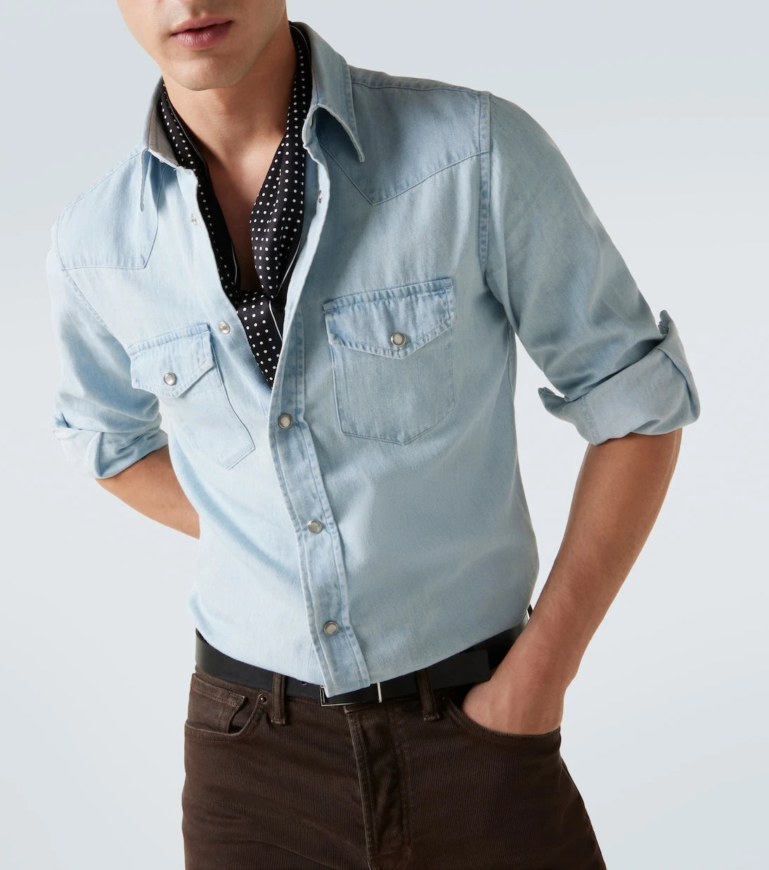 Tom Ford - Cotton chambray shirt