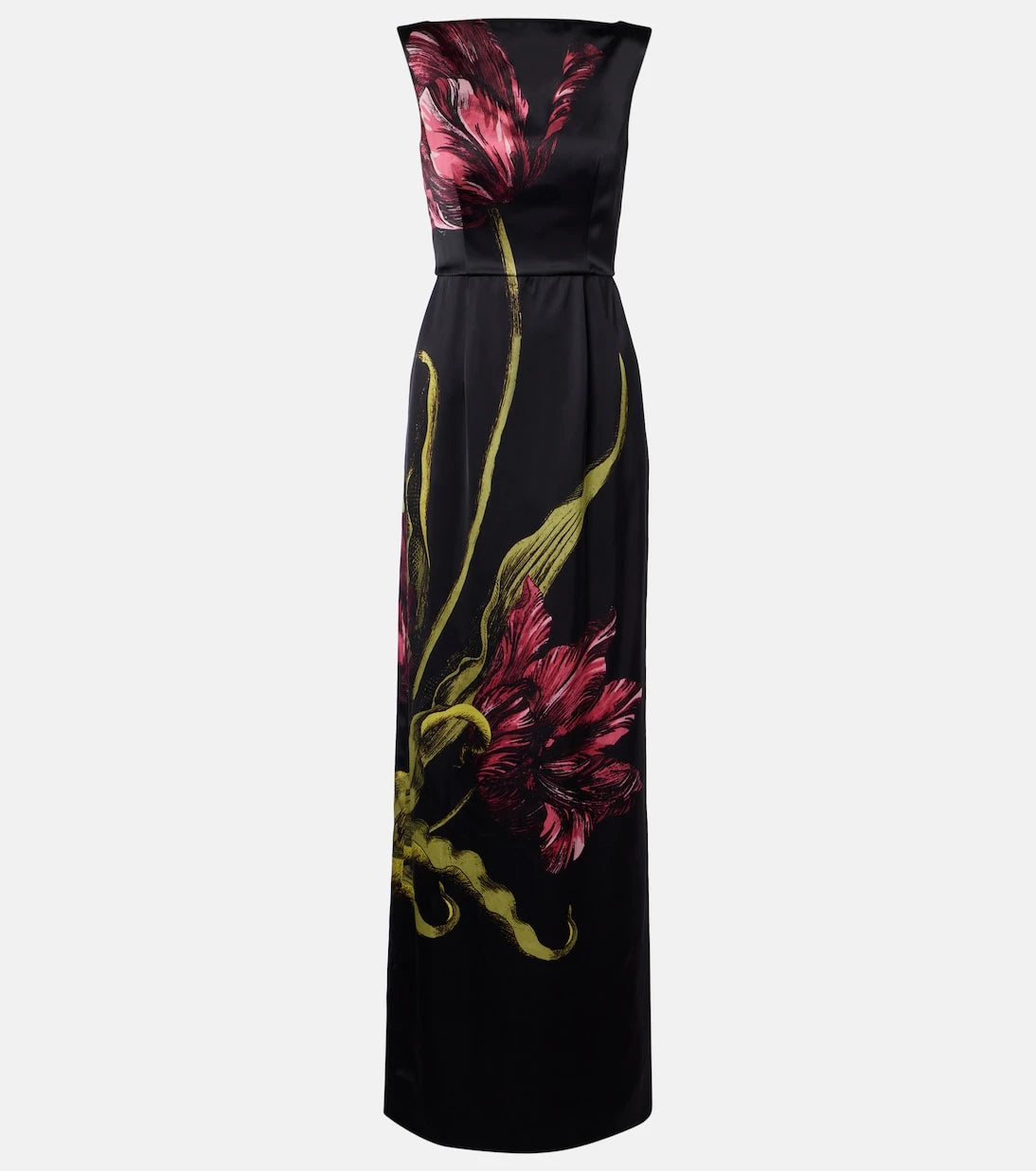 Erdem - Floral duchess satin gown