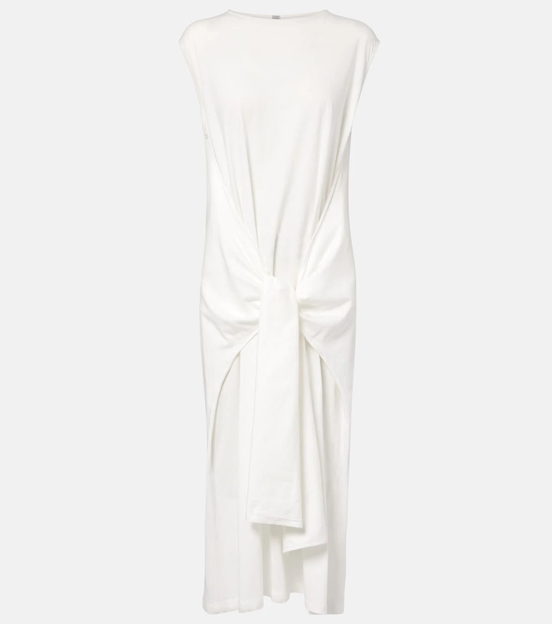 Toteme - Gathered cotton jersey midi dress