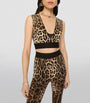 Dolce & Gabbana Multi Leopard Print Crop Top