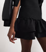 Sandro Paris Black Ruffled Mini Dress