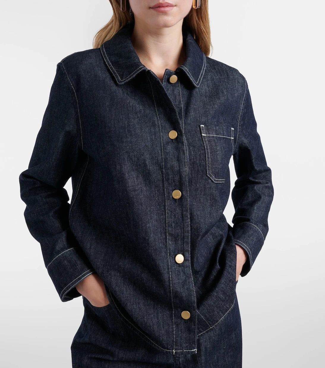 'S Max Mara - قميص جينز إنفازي