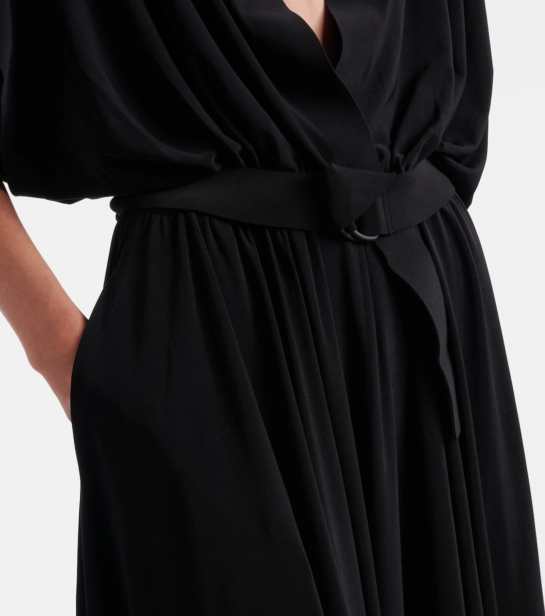 Norma Kamali - Belted oversized midi dress
