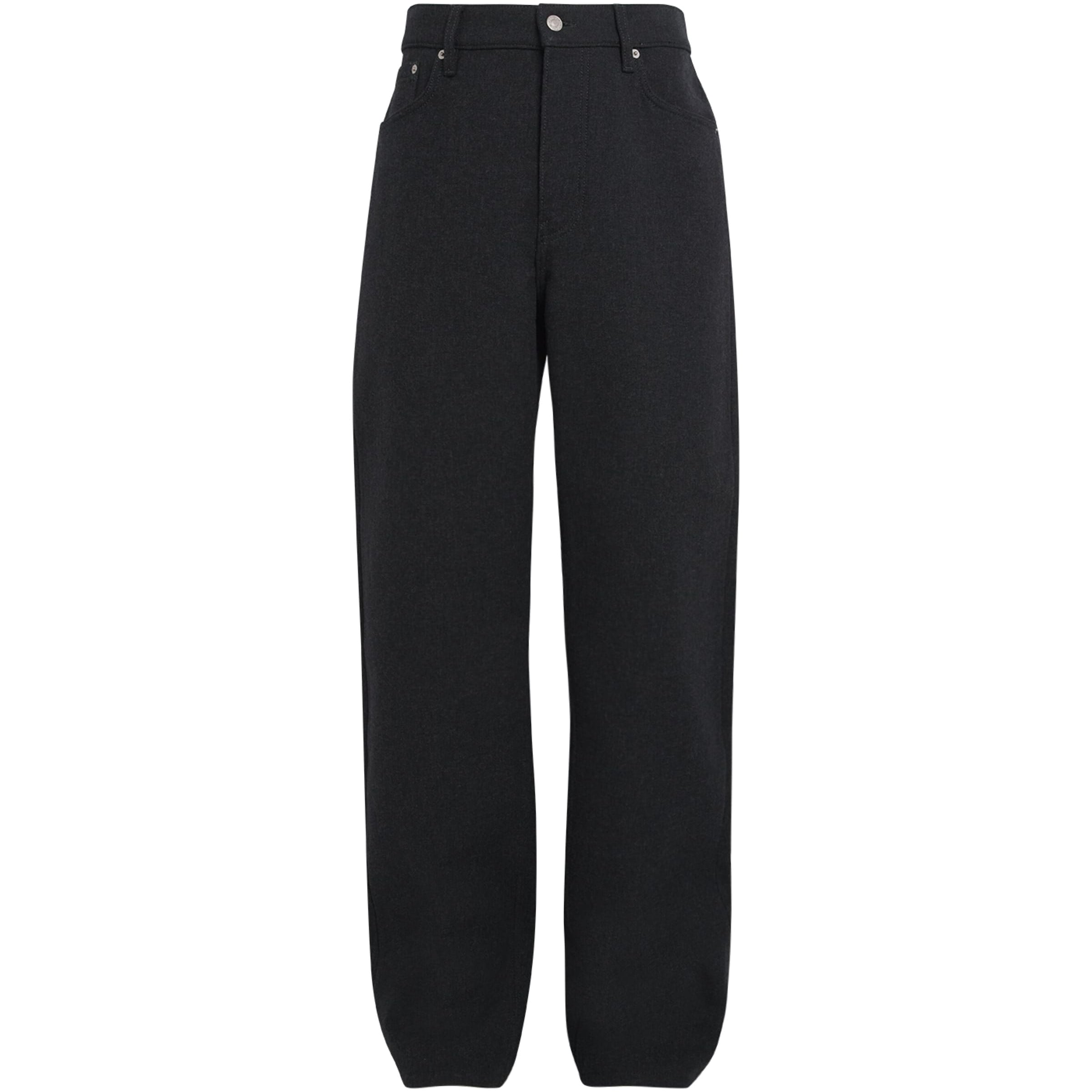 Brushed Twill Straight Trousers