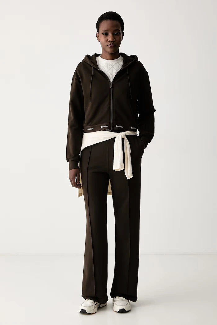 Calvin Klein Jeans fermuarlı kadın pamuklu sweatshirt