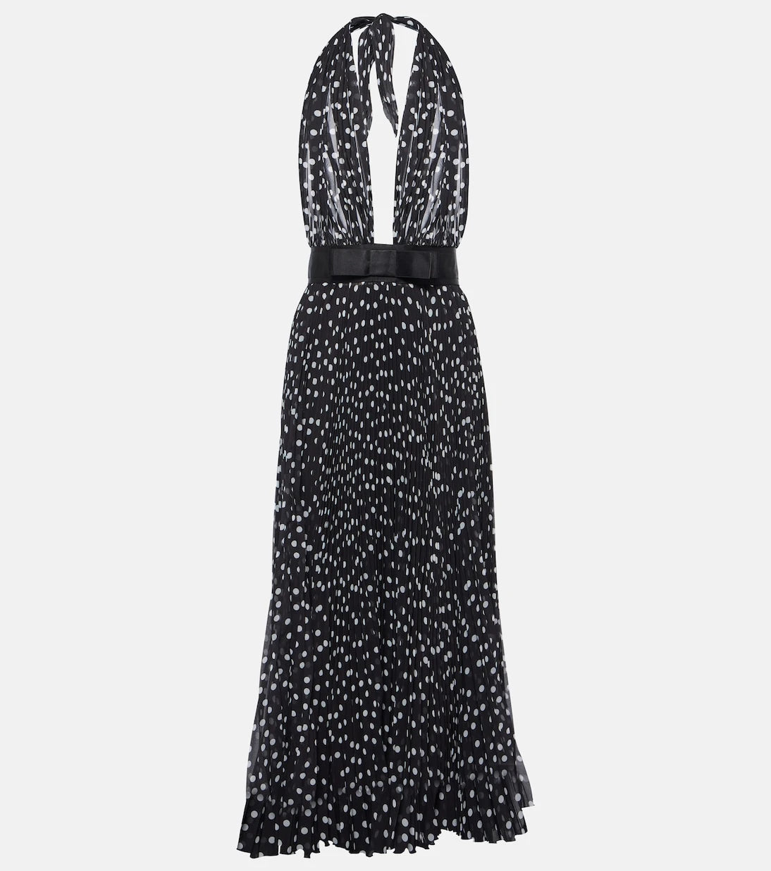 Dolce&Gabbana - Polka-dot chiffon midi dress